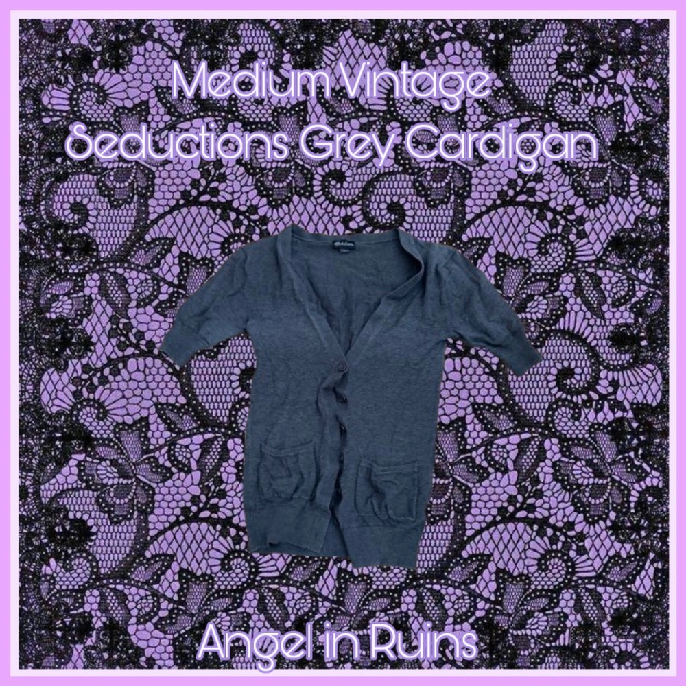 Vintage Seductions Grey Cardigan